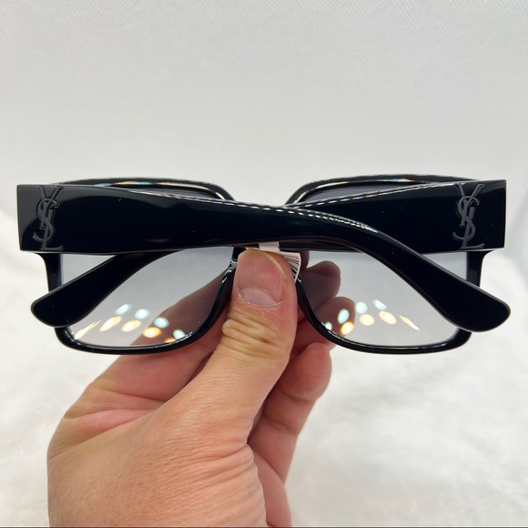 Saint Laurent YSL Sunglasses New Authentic Classic Black Square Sunglass… - Picture 5 of 9